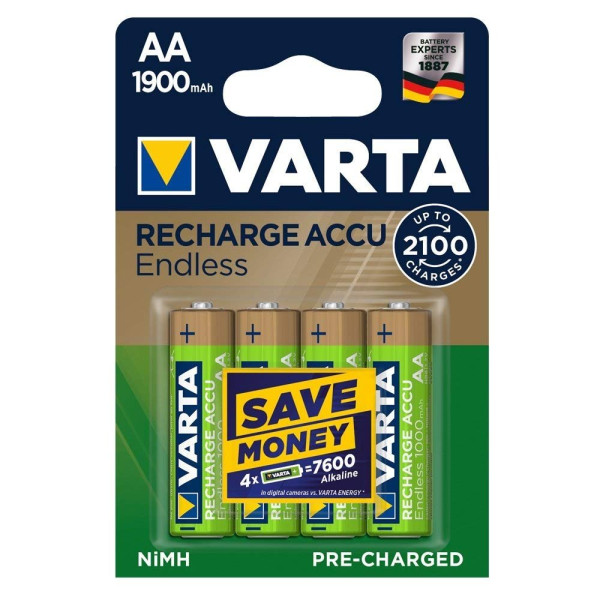 Аккумулятор VARTA RECHARGEABLE ACCU ENDLESS AA 1900mAh BLI 4 NI-MH